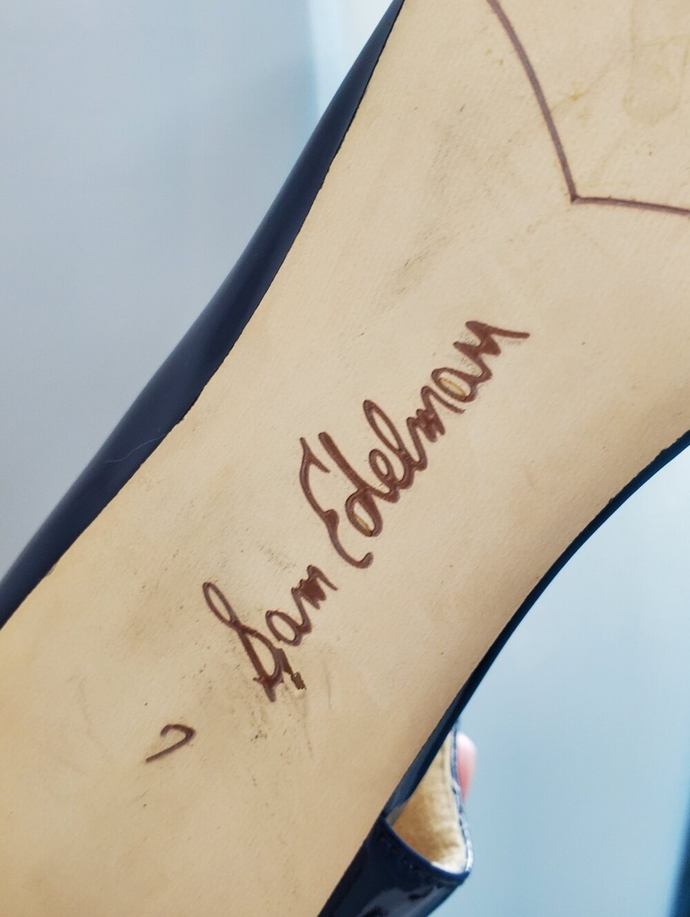 Sam Edelman navy pointed toe heels - Picture 5 of 12